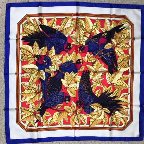 Hermes Accessories - Hermes “Les Perroquets” Scarf